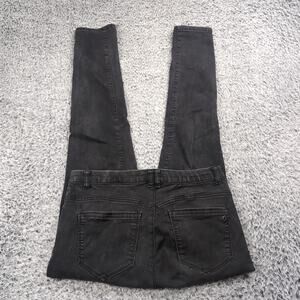 Democracy Jeans Women 6 Black Ab Technology Skinny Distressed Normcore Casual